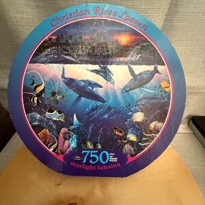 1995 Vintage NOB Christian Riese Lassen 750 Piece Round Puzzle "Circle of Life"